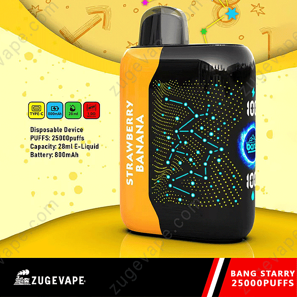 Bang Starry 25000 Puffs Strawberry Banana