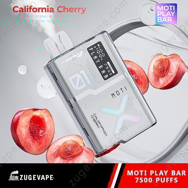 Moti Play Bar 7500 Puffs California-Cherry