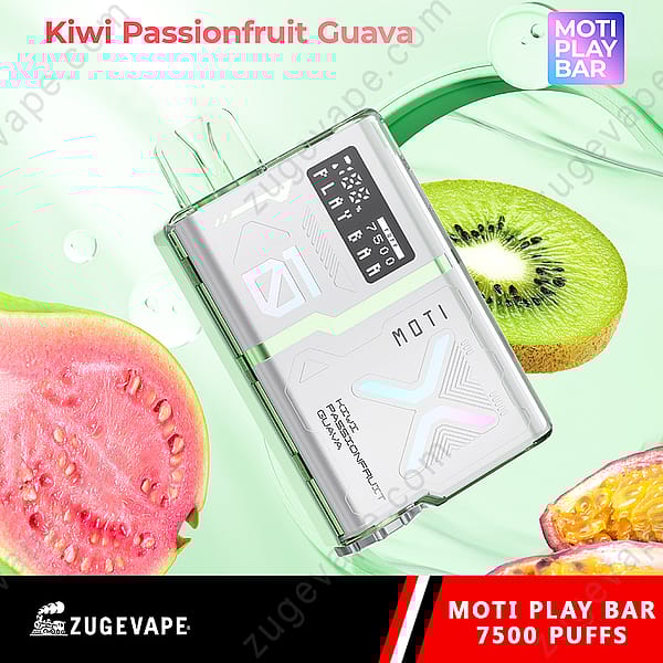 Moti Play Bar 7500 Puffar Kiwi-Passionsfrukt-Guava