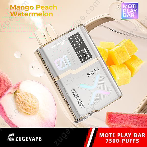 Moti Play Bar 7500 Puffs Mango-Peach-Watermelon