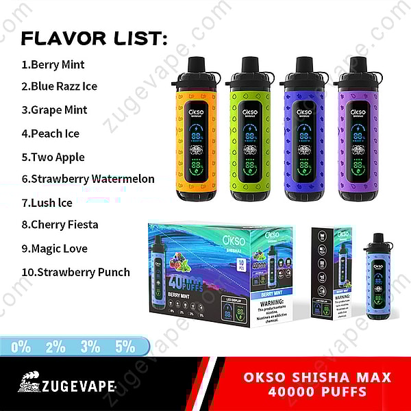 Saveurs OKSO Shisha 40000