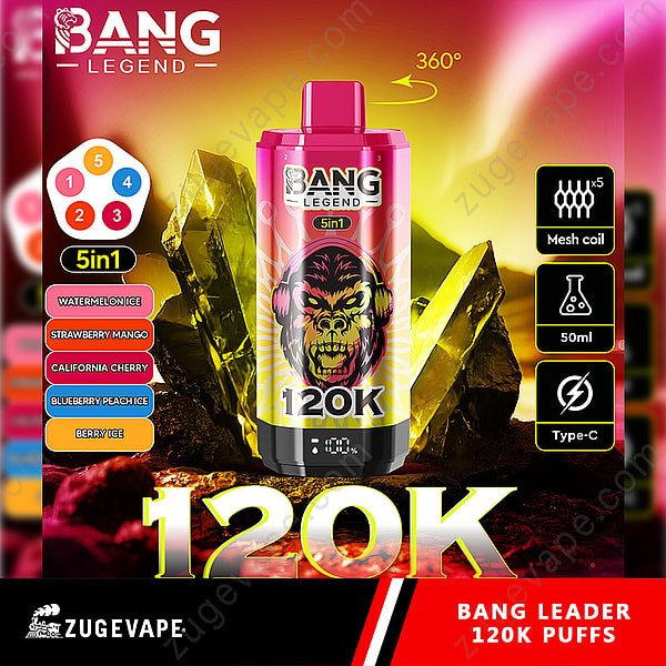 Bang Legend 120K - Ensemble saveurs