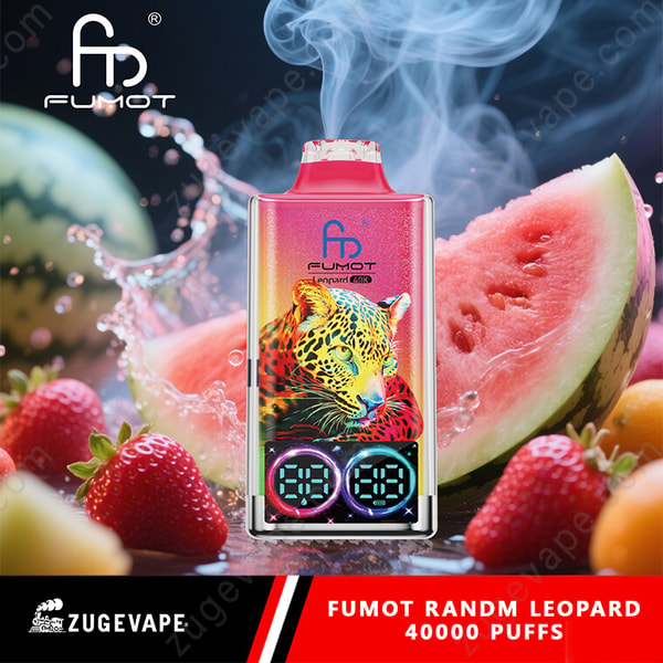 elfbar elfa master akku Fumot Leopard 40000 Puffs 40k Digital Display RGB Lights Disposable Vape main image 1