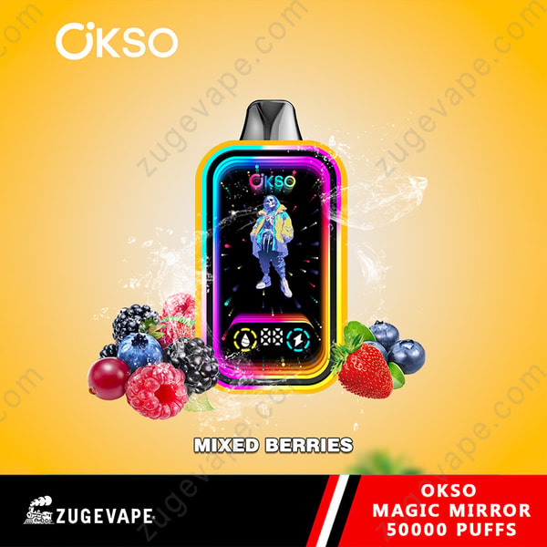 OKSO Magic Mirror 50000 Puffs 50K LCD Display Disposable Vape - ZugeVape