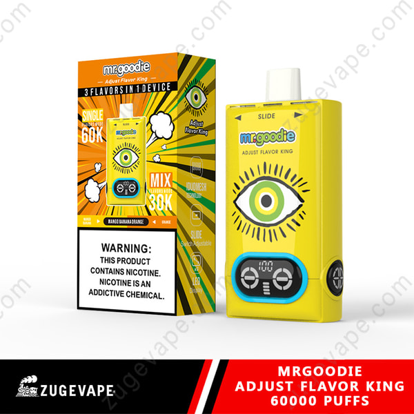 Mr.Goodie Adjust Flavor King 60000 Puffs 60k 3 In 1 Triple Flavors  Disposable Vape