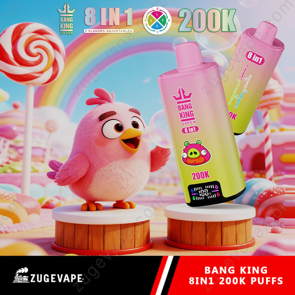 Bang King 200K - Vape desechable de sabores 8 en 1 | 200.000
