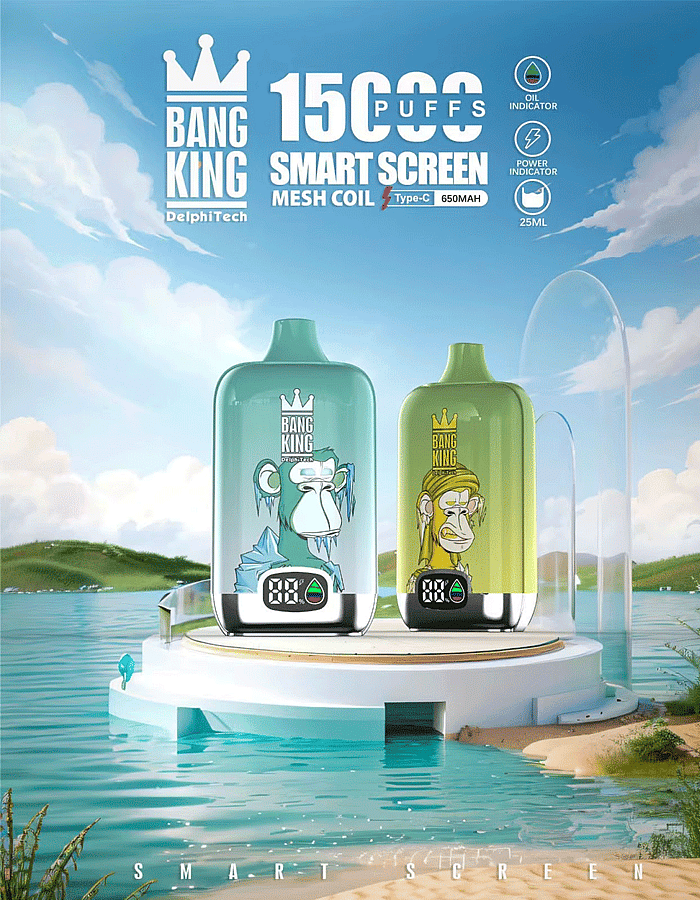 Pantalla inteligente Bang King de 15000 bocanadas