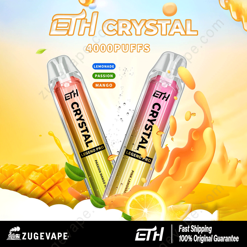 ETH Crystal Legend Pro 4000 Puffs 4K Disposable Vape - ZugeVape