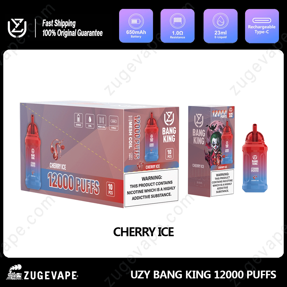 UZY Bang King 12000 Puffs 0% 2% 3% 5% Nicotine Disposable Vape