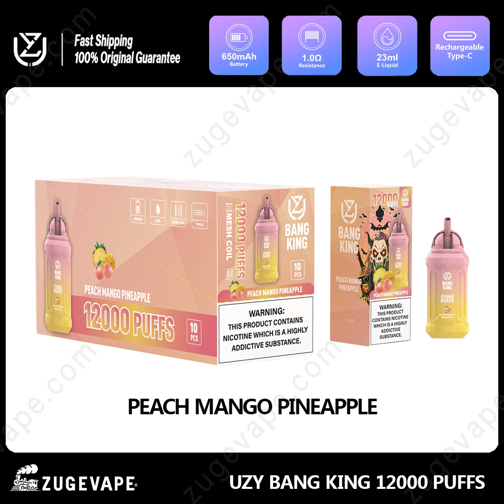 UZY Bang King 12000 Puffs 0% 2% 3% 5% Nicotine Disposable Vape