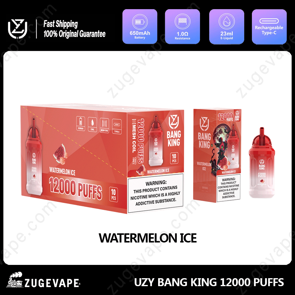 UZY Bang King 12000 Puffs 0% 2% 3% 5% Nicotine Disposable Vape